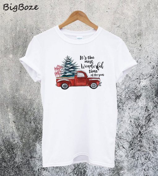 Red Truck Christmas T-Shirt