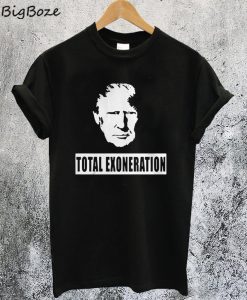 Trump Illustration Total Exoneration Exonerated T-Shirt