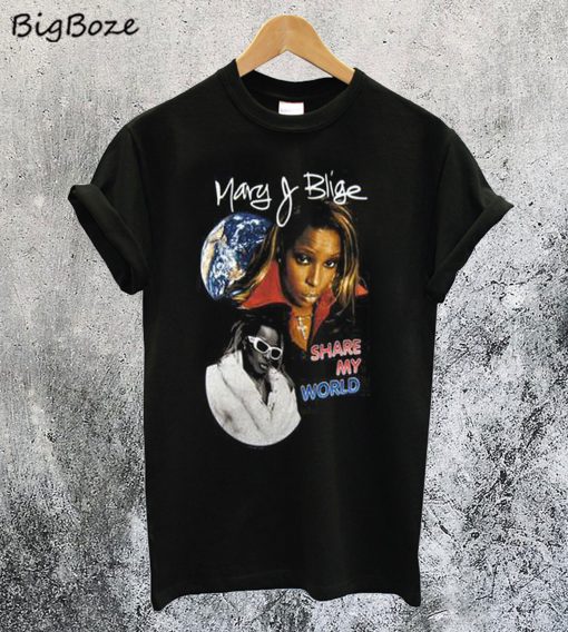 Vintage Mary J. Blige Share My World T-Shirt