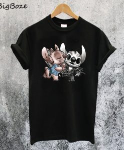 Angel Kissing Stitch Nightmare Before Christmas T-Shirt