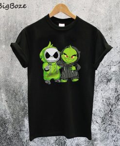 Baby Jack Skellington And Grinch T-Shirt