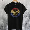 Captain Marvel Spray Paint Logo T-Shirt