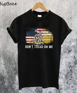 Don'T Tread On Me American Flag T-Shirt