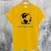 Earth Gadsden Flag Don't Tread on Me T-Shirt