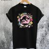 Floral Jurassic Park T-Rex T-Shirt