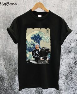 Godzilla 1954 Haruo Nakajima Great Wave off Kanagawa V1 T-Shirt