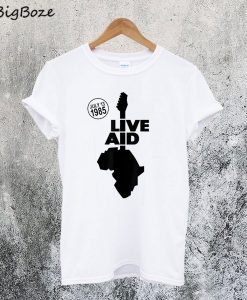 Live Aid Band Aid 1985 Music Festival T-Shirt