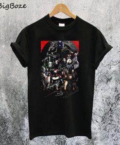 Marvel Avengers Endgame Poster Character Signature T-Shirt