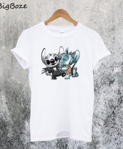 Stitch Jack Skellington Sally The Nightmare Before Christmas T-Shirt