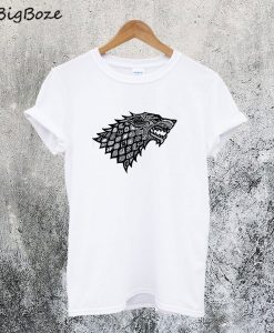 Floral Wolf Game Of Thrones T-Shirt