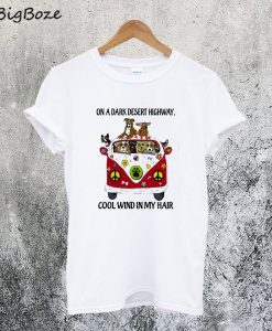 On A Dark Desert Highway Dogs T-Shirt