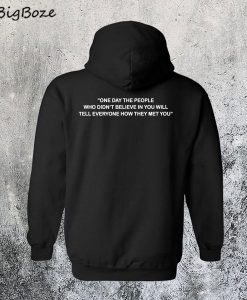 One Day the People Hoodie Black
