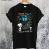 Snoopy Butterfly Sometimes I Just Look Up Smile T-Shirt