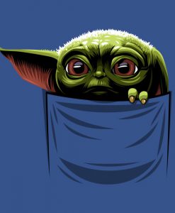 Baby Yoda in Pocket T-Shirt