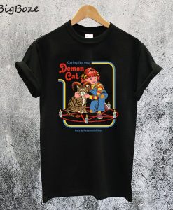 Caring for your Demon Cat T-Shirt