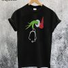 Grinch Hand Christmas Nurse T-Shirt
