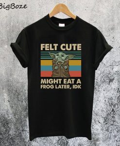 Baby Yoda Felt Cute T-Shirt