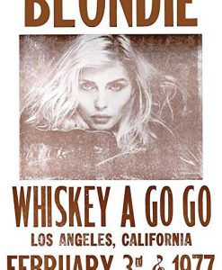 Blondie Whiskey A Go Go Poster Debbie Harry Rock Retro Vintage T-Shirt