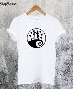 Sally And Jack Halloween Christmas T-Shirt