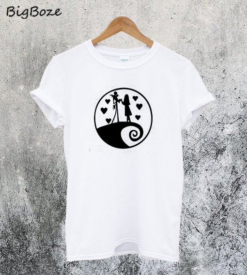 Sally And Jack Halloween Christmas T-Shirt