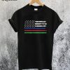 Thin Blue Red Green Line T-Shirt