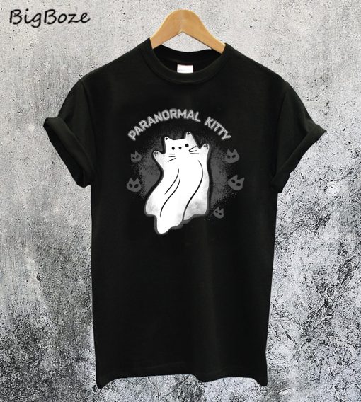 Paranormal Kitty Funny Ghost Cat T-Shirt