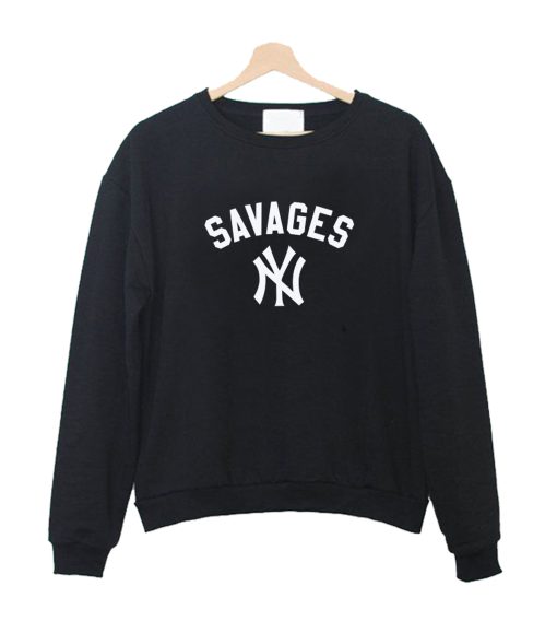 NEW YORK SAVAGES NY (White) Crewneck Sweatshirt