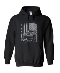 American US Flag Jeep Adventure lifestyle Hoodie