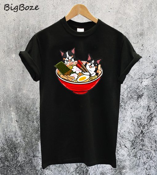 Boston Terrier Ramen T-Shirt