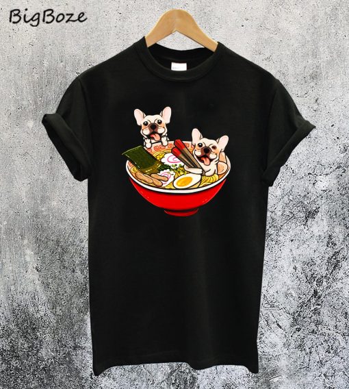 Cream French Bulldog Ramen T-Shirt