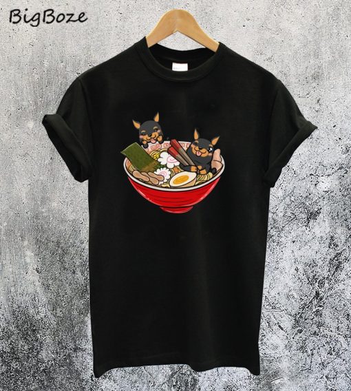 Miniature Pinscher Ramen T-Shirt