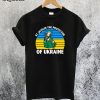Saint Javelin The Protector of Ukraine Ukrainian Flag T-Shirt