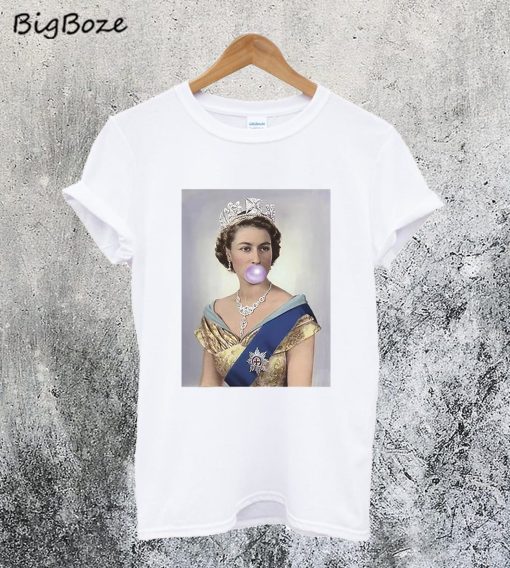 Queen Elizabeth II Bubble Gum T-Shirt