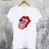 American Flag Lips T-Shirt