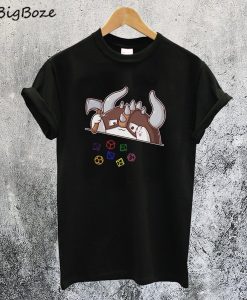 Barbarian Cat Throwing Dice T-Shirt