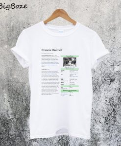 Francis Ouimet Wikipedia T-Shirt