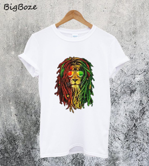 Lion Reggae Music Rasta Funny Cool T Shirt