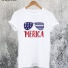 Merica Glasses T-Shirt