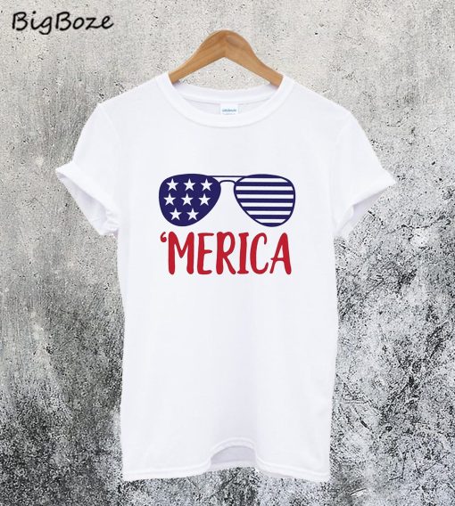 Merica Glasses T-Shirt