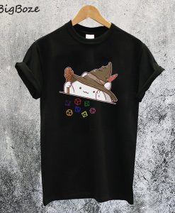 Wizard Cat Throwing Dice T-Shirt