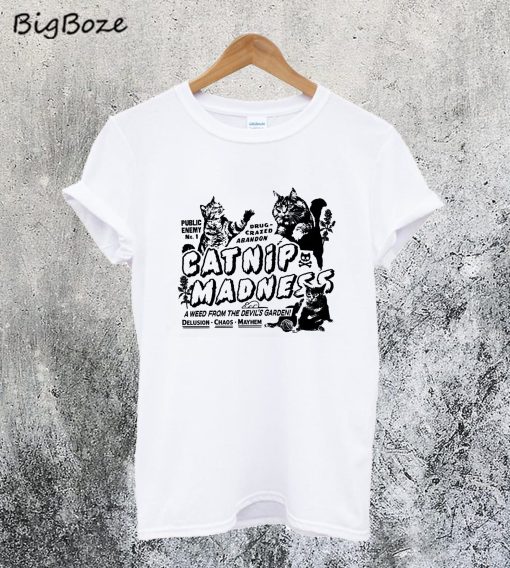 Catnip Madness Cute Cat T-Shirt