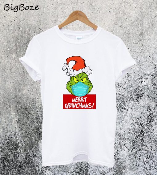 Merry Grinchmas Mask T-Shirt