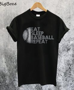Eat Sleep Baseball RepeatT-Shirt