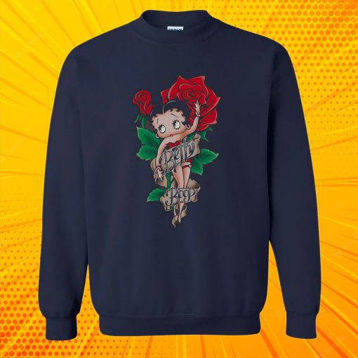 Betty Boop Flower Sweatshirt