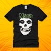 Misfits Green Fiend Skull T Shirt
