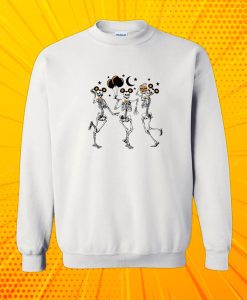 Disney Mickey Skeleton Dancing Halloween Sweatshirt