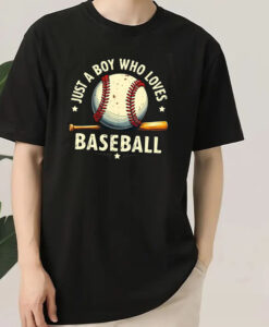 Just a Boy Who Loves Baseball Tshirt
