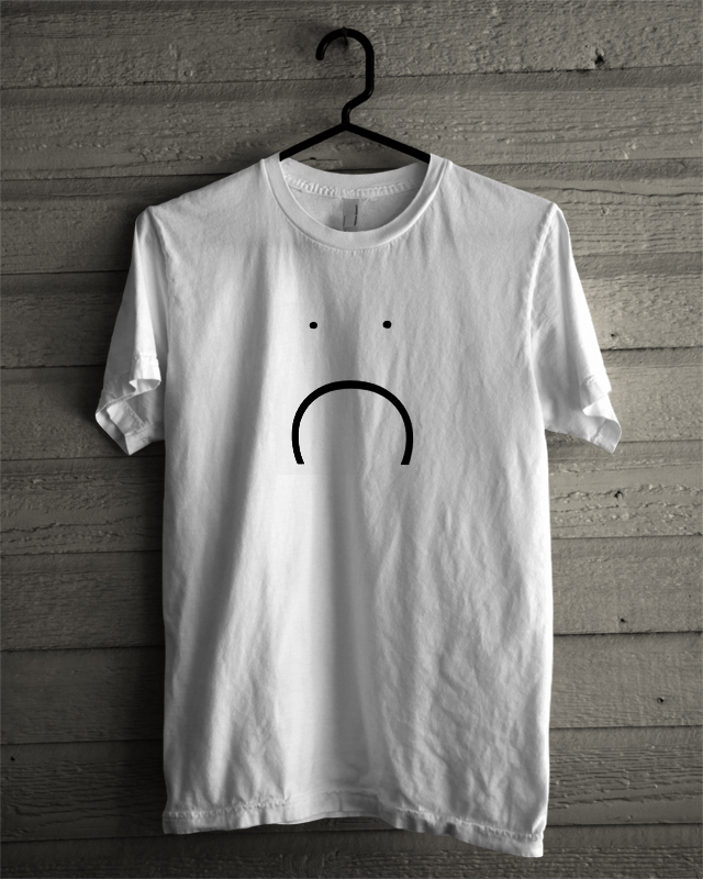 sad face t shirt