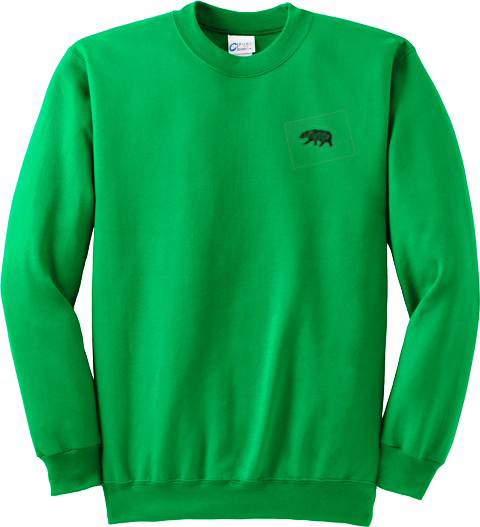 green bear sweatshirt
