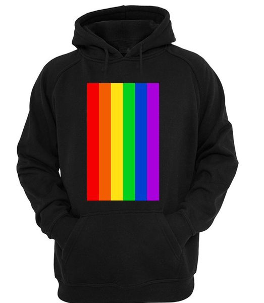 hoodie color rainbow Rainbow Line Hoodie